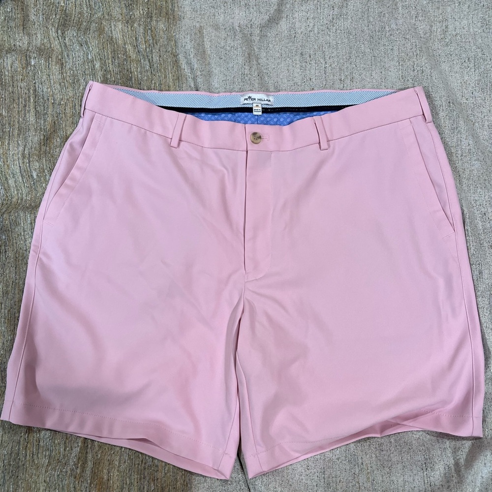 Peter millar golf shorts pink